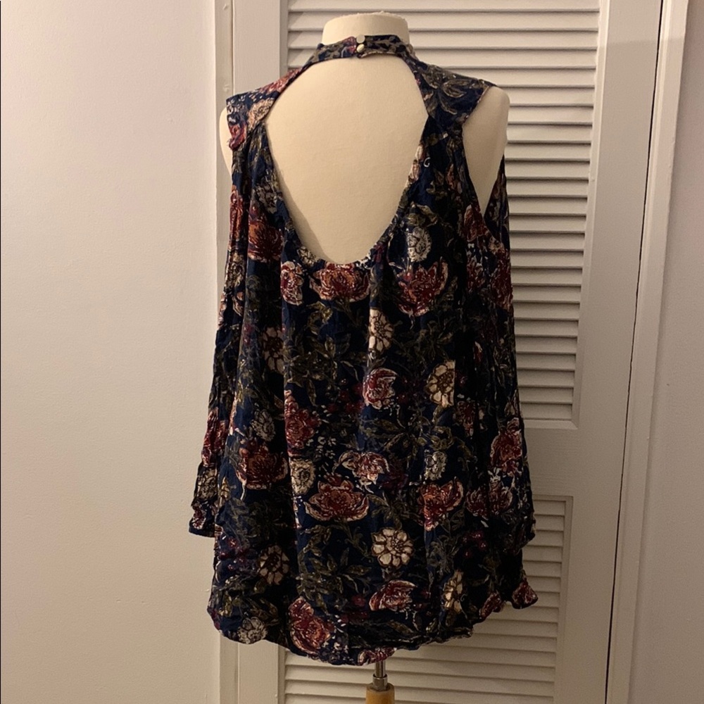 Floral Open-Back Dress